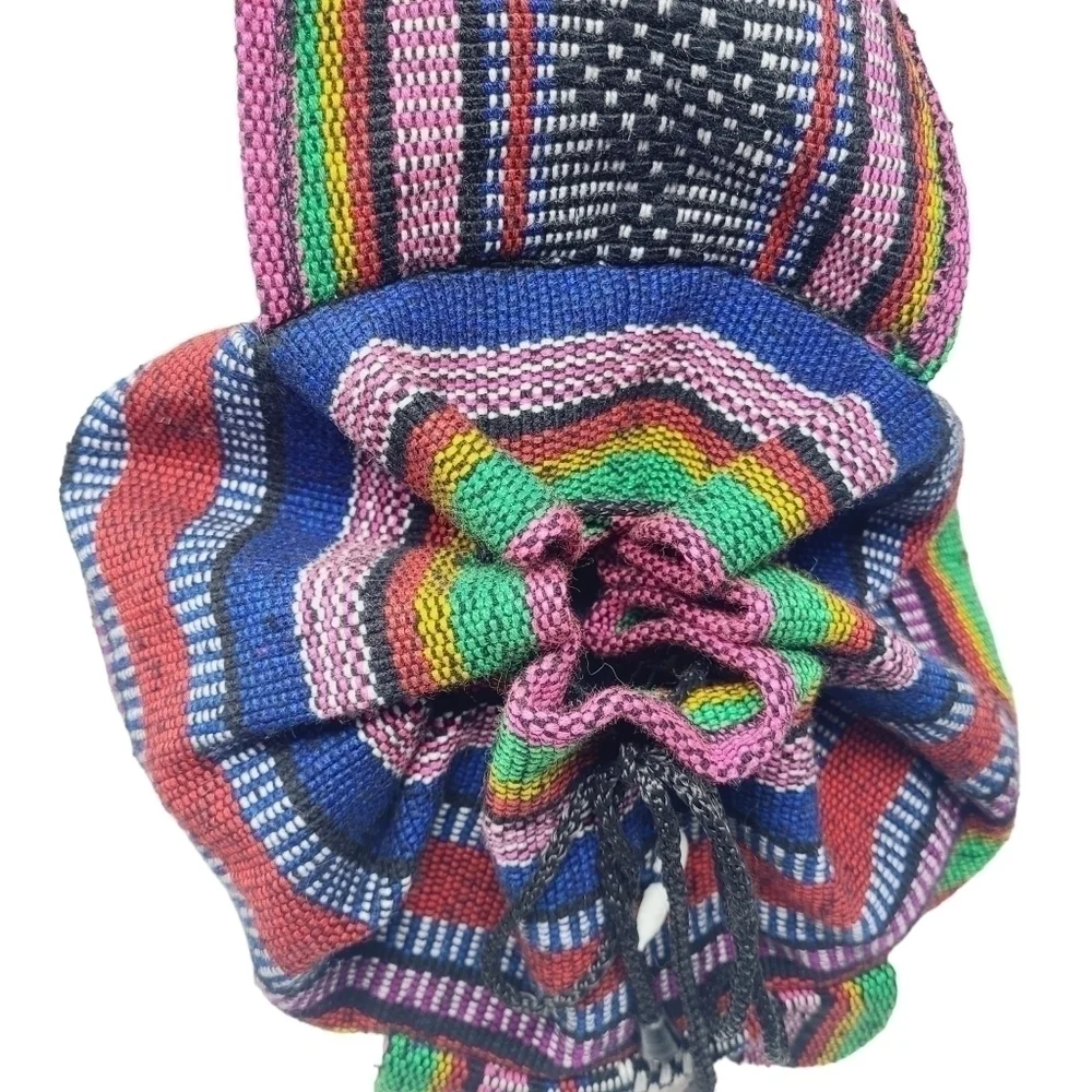 Unbranded | Multicolored Bohemian Baja Fabric Backpack or Bookbag (One Size)